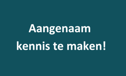 De nieuwe bestuursleden stellen zich graag even voor